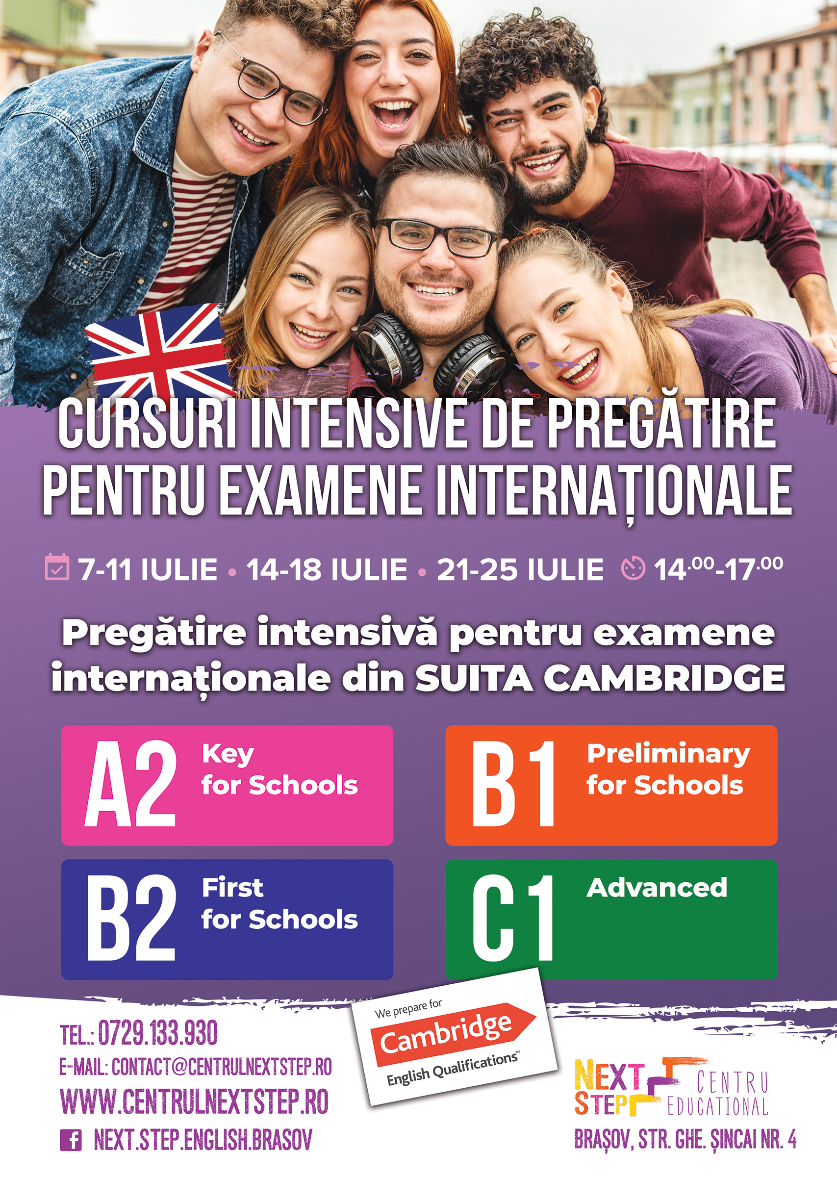 NEXT afis vara cambridge 2025